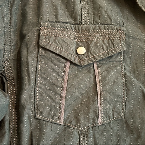 BKE relaxed fit pearl snap western shirt size M - Picture 4 of 12